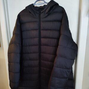 Womens Black Puffer Coat 2X